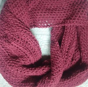 Peruvian handmade crocheted infinity scarf